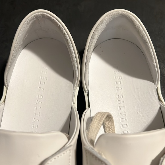 Freda Salvador EDA D'ORSAY SNEAKER In White Leather, 6.5 - Picture 9 of 13